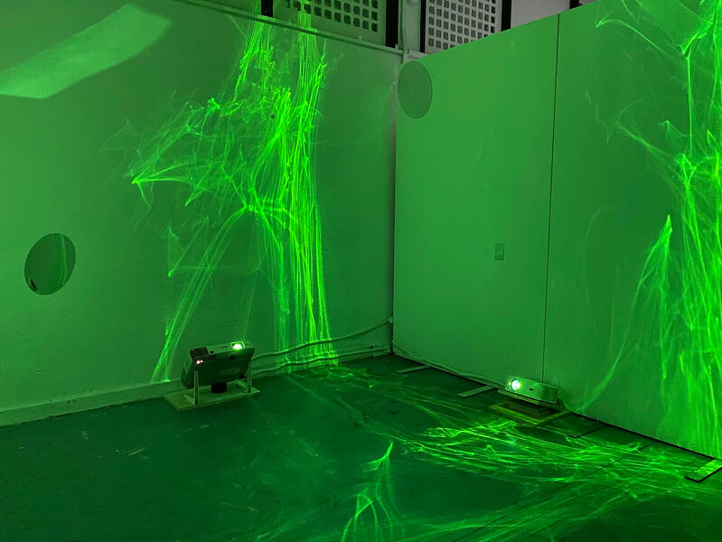 emerald contemplations_installation